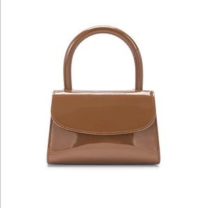 BY FAR - MINI BROWN SEMI PATENT LEATHER